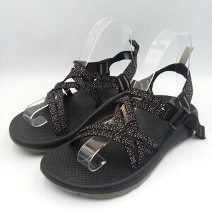 Chaco ZX/1 Ecotread Classic Sport Double Strap‎ Sandals Black White Girls Sz 5